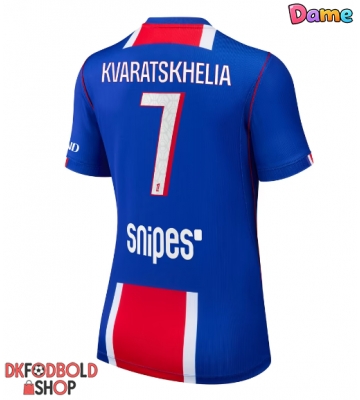 Paris Saint-Germain Khvicha Kvaratskhelia #7 Hjemmebanetrøje Dame 2026-27 Kort ærmer
